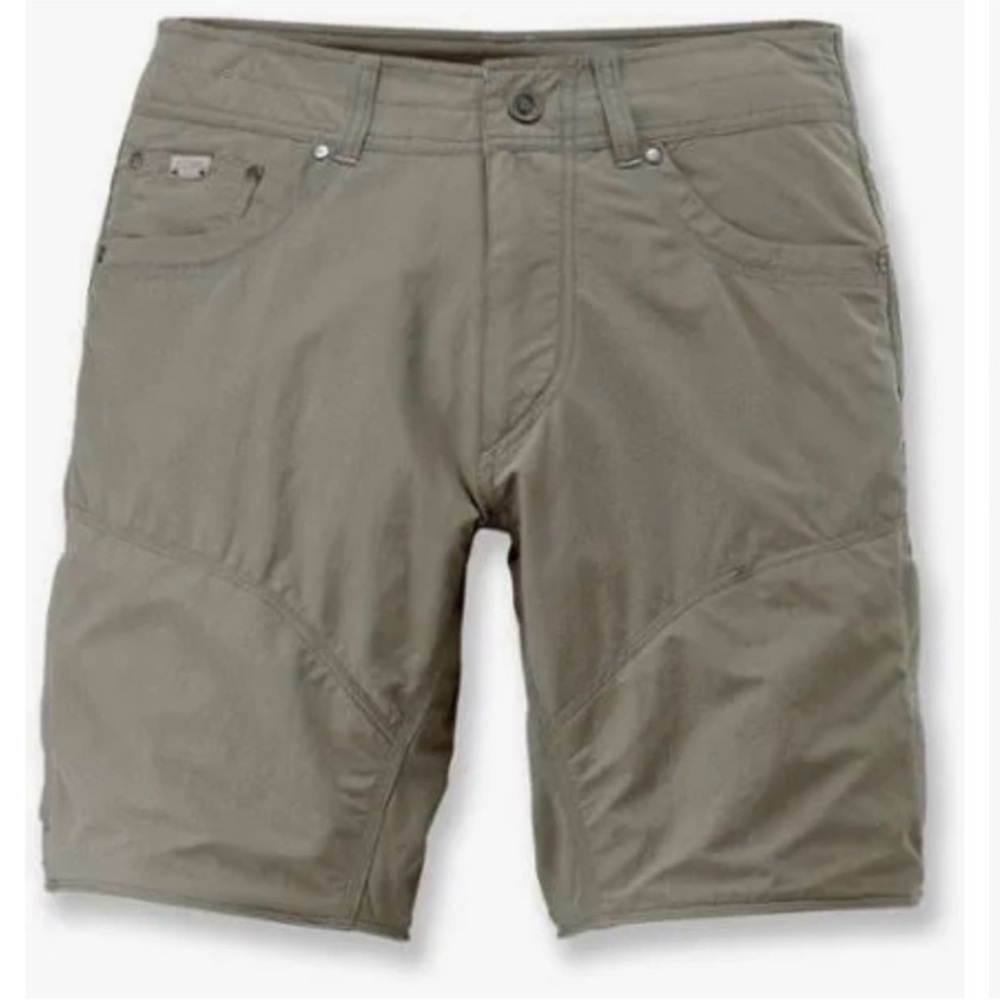 Kuhl Liberator Zip Off Shorts 38 Khaki Nylon Cotton Trail Tan